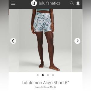 Lululemon align shorts sz6